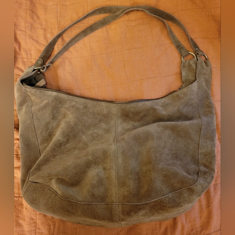 Free People Roma Suede Tote - Coconut Shell